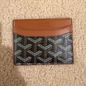 Goyard Brown and Black Card Holder